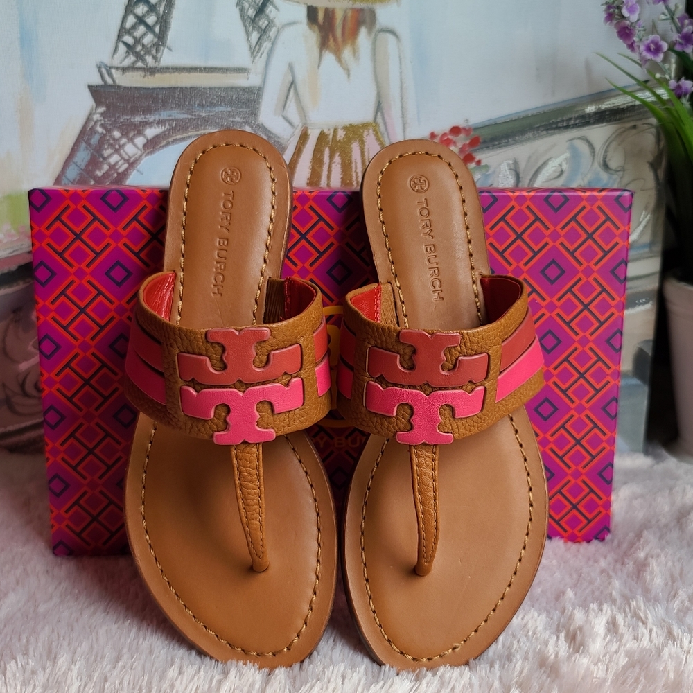 TORY BURCH Leigh 05mm tumbled leather/calf leather
